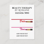 Modern eingerichteter Pop Diva Terminkarte (Rückseite)