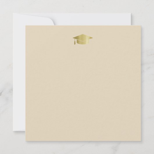 Modern Einladung für Studentensache (Rückseite)