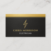 Modern Electrician QR Code Visitenkarte (Vorderseite)