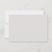 Modern Elegance WeddinRSVP QR Code Card RSVP Karte (Rückseite)