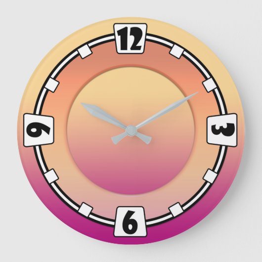 Modern, elegant, abstrakt, dekorativ, Uhr (Vorderseite)