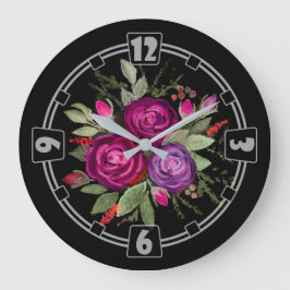 Modern, elegant, abstrakt, dekorativ, Uhr, Colo Große Wanduhr