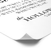 Modern Elegant B&W Playing Card Guest Book Sign Poster (Ecke)