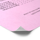 Modern Elegant Beauty Salon Price List Poster (Ecke)