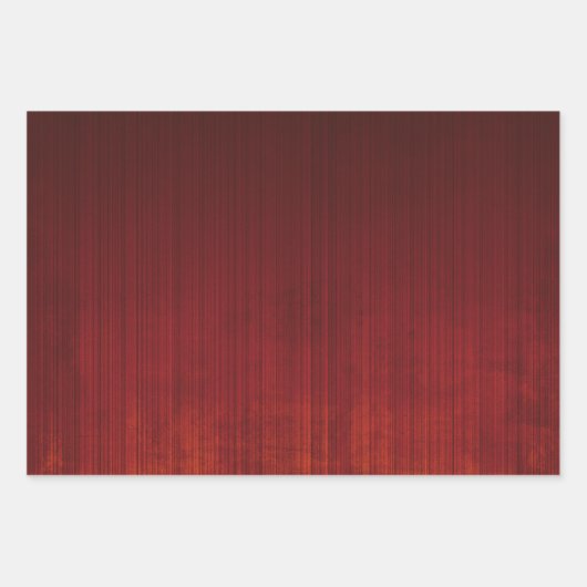 Modern Elegant Blue Red Green Rustic gestreift Geschenkpapier Set (Vorderseite 3)