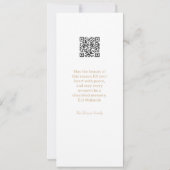 Modern Elegant Boho Floral Eid Mubarak Digital Einladung (Rückseite)