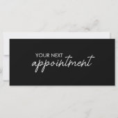 Modern Elegant Business Logo Appointment Card (Vorderseite)