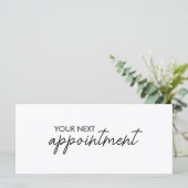 Modern Elegant Business Logo Appointment Card (Stehend Vorderseite)
