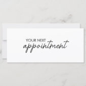 Modern Elegant Business Logo Appointment Card (Vorderseite)