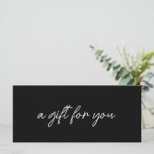 Modern Elegant Business Logo Discount Card (Stehend Vorderseite)