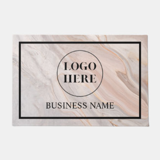 Modern Elegant Business Logo Doormat Fußmatte