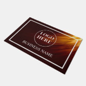 Modern Elegant Business Logo Doormat Fußmatte (Schrägansicht)