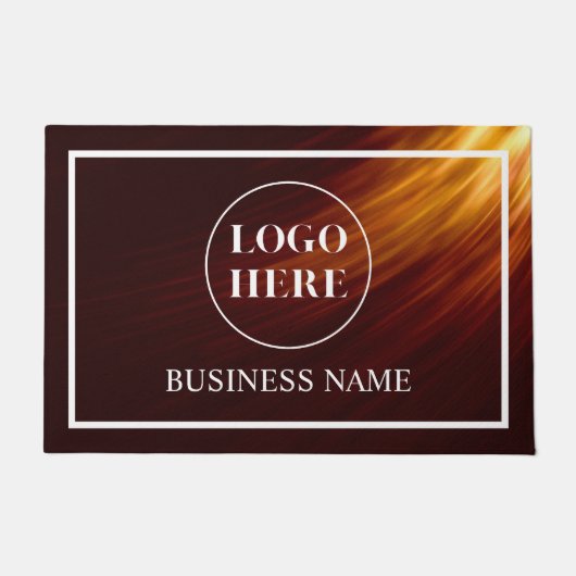 Modern Elegant Business Logo Doormat Fußmatte (Vorderseite)