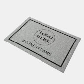 Modern Elegant Business Logo Doormat Fußmatte (Schrägansicht)
