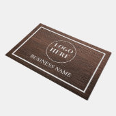Modern Elegant Business Logo Doormat Fußmatte (Schrägansicht)