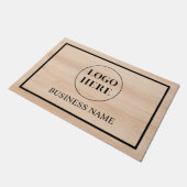 Modern Elegant Business Logo Doormat Fußmatte (Schrägansicht)