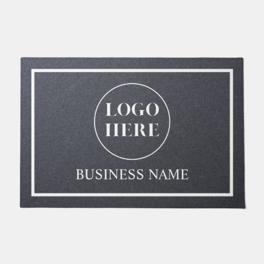 Modern Elegant Business Logo Doormat Fußmatte (Vorderseite)