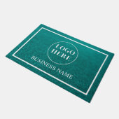 Modern Elegant Business Logo Doormat Fußmatte (Schrägansicht)