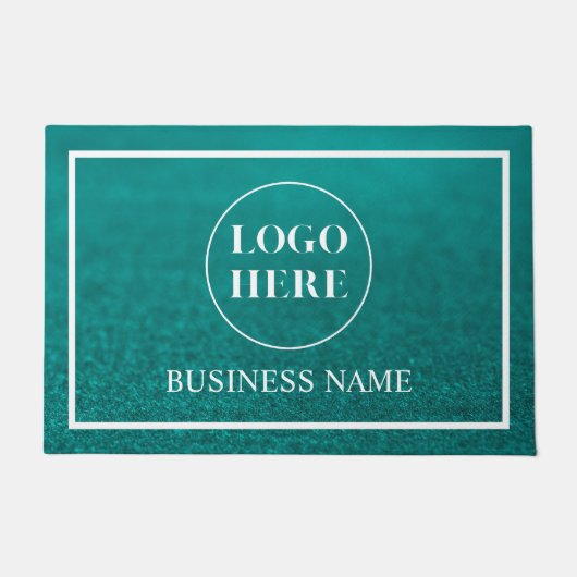 Modern Elegant Business Logo Doormat Fußmatte (Vorderseite)