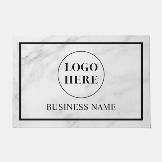 Modern Elegant Business Logo Doormat Fußmatte (Vorderseite)