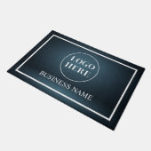 Modern Elegant Business Logo Doormat Fußmatte (Schrägansicht)