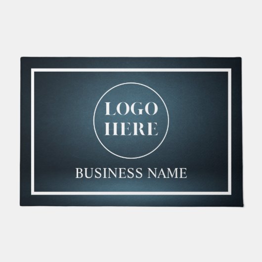 Modern Elegant Business Logo Doormat Fußmatte (Vorderseite)
