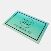 Modern Elegant Business Logo Doormat Fußmatte (Schrägansicht)