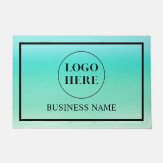 Modern Elegant Business Logo Doormat Fußmatte