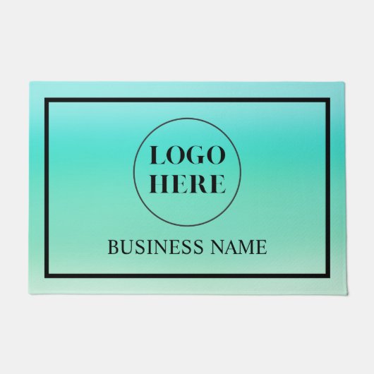 Modern Elegant Business Logo Doormat Fußmatte (Vorderseite)