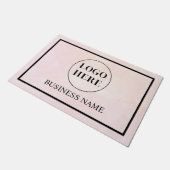 Modern Elegant Business Logo Doormat Fußmatte (Schrägansicht)