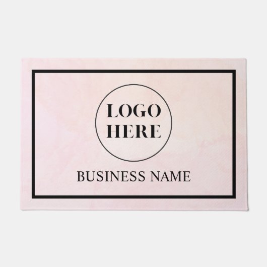 Modern Elegant Business Logo Doormat Fußmatte (Vorderseite)
