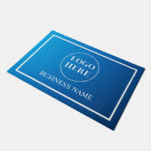 Modern Elegant Business Logo Doormat Fußmatte (Schrägansicht)