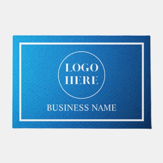 Modern Elegant Business Logo Doormat Fußmatte (Vorderseite)