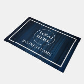 Modern Elegant Business Logo Doormat Fußmatte (Schrägansicht)
