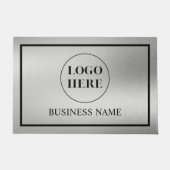 Modern Elegant Business Logo Doormat Fußmatte (Vorderseite)