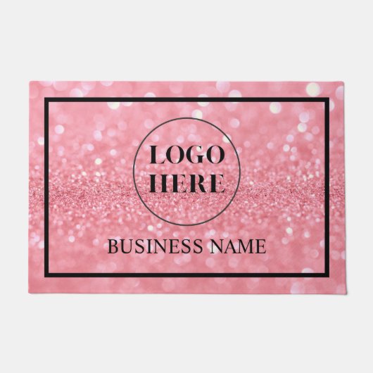 Modern Elegant Business Logo Doormat Fußmatte (Vorderseite)