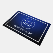 Modern Elegant Business Logo Doormat Fußmatte (Schrägansicht)