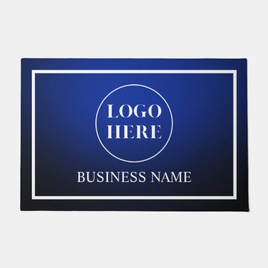 Modern Elegant Business Logo Doormat Fußmatte (Vorderseite)