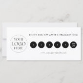 Modern Elegant Business Logo Loyalty Card (Rückseite)