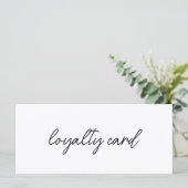 Modern Elegant Business Logo Loyalty Card (Stehend Vorderseite)