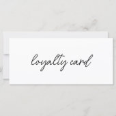 Modern Elegant Business Logo Loyalty Card (Vorderseite)