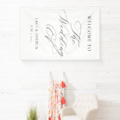 Modern Elegant Calligraphy Wedding Welcome Sign Banner (InSitu)
