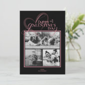 Modern Elegant Chic Photo Galentine's Day Card (Stehend Vorderseite)