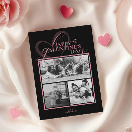 Modern Elegant Chic Photo Galentines Day Card