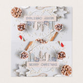 Modern & Elegant Christmas Card – Classic Design (Außenseite Aufgefaltet)