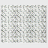 Modern Elegant Christmas Nutcracker Pattern Geschenkpapier (Flach)