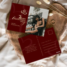 Modern Elegant Classic Chic Valentines Day Photo