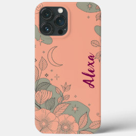 Modern elegant cute girly simple florals Case-Mate iPhone hülle