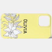Modern elegant cute girly simple florals Case-Mate iPhone hülle (Rückseite (Horizontal))