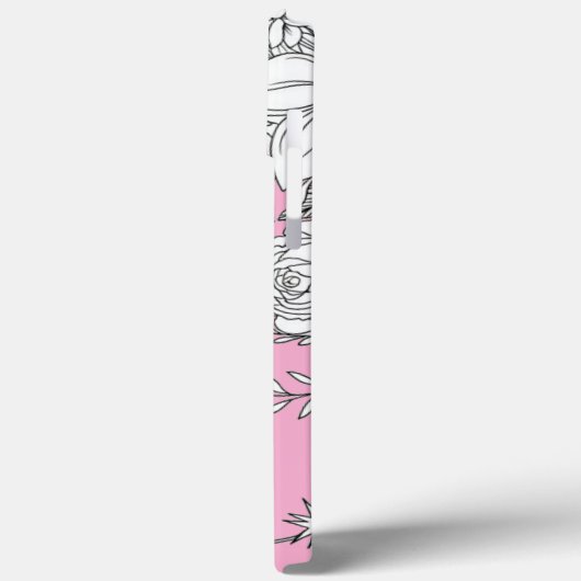 Modern elegant cute girly simple florals Case-Mate iPhone hülle (Rückseite / Links)